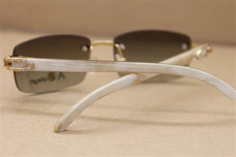 white cartier glasses for cheap|cartier white buffalo horn sunglasses.